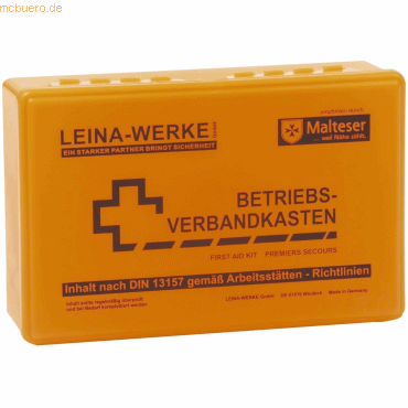 Leina-Werke Betriebsverbandskasten DIN 13157 255x166x80mm mit Wandhalt Leina-Werke Betriebsverbandskasten DIN 13157 255x166x80mm mit Wandhalt von Leina-Werke