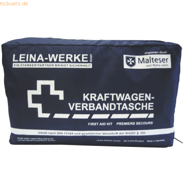 Leina-Werke KFZ-Verbandtasche DIN 13164 in Folientasche schwarz Leina-Werke KFZ-Verbandtasche DIN 13164 in Folientasche schwarz von Leina-Werke