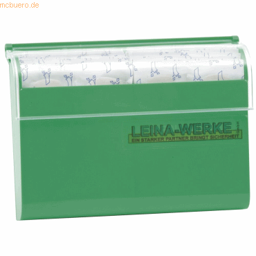 Leina-Werke Pflaster Spender für Wandbefestigung gefüllt grün von Leina-Werke