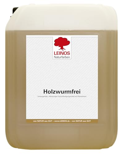 LEINOS Holzwurmfrei 10 Liter | schützt Holz durch physikalisch-mechanische Wirkung vor Pilz- Insektenbefall | vorbeugendes, offenporiges Holzverfestigungsmittel LEINOS Holzwurmfrei 10 Liter | schützt Holz durch physikalisch-mechanische Wirkung vor Pilz- Insektenbefall | vorbeugendes, offenporiges Holzverfestigungsmittel von Leinos Naturfarben