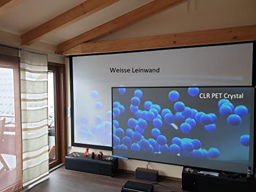 Leinwandbau.info ALR CLR PET Crystal Leinwandtuch für Ultrakurzdistanzprojektoren in 100 Zoll von Leinwandbau.info