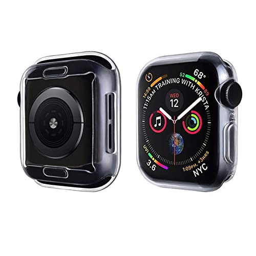 Case Hülle mit Displayschutz Kompatibel mit Apple Watch Series 7 41mm, TPU Rundum Schutzhülle Ultradünne Weiche Schutz Case für iWatch Series 7 41mm - Transparent von Leishouer