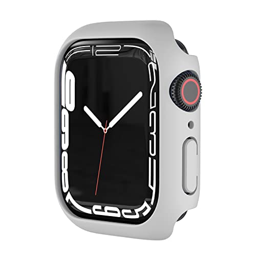 Case kompatibel mit Apple iWatch 38/40/41/42/44/45mm Rahmen Schutzhülle,Extrem Dünne Gehäuserahmen Schutzhülle gegen Kratzer Stoßfänger Schutz Case für iwatch 7 6 5 4 3 2 SE - Grau 38mm von Leishouer