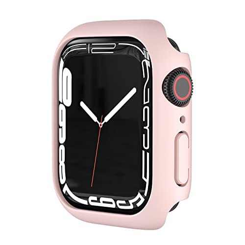 Case kompatibel mit Apple iWatch 38/40/41/42/44/45mm Rahmen Schutzhülle,Extrem Dünne Gehäuserahmen Schutzhülle gegen Kratzer Stoßfänger Schutz Case für iwatch 7 6 5 4 3 2 SE - Rosa 40mm von Leishouer