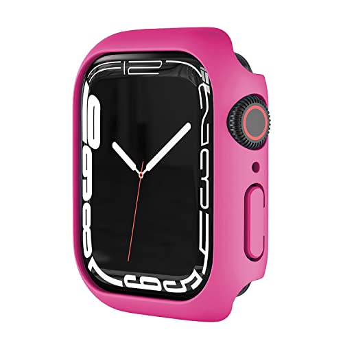 Case kompatibel mit Apple iWatch 38/40/41/42/44/45mm Rahmen Schutzhülle,Extrem Dünne Gehäuserahmen Schutzhülle gegen Kratzer Stoßfänger Schutz Case für iwatch 7 6 5 4 3 2 SE - Rosenrot 41mm von Leishouer