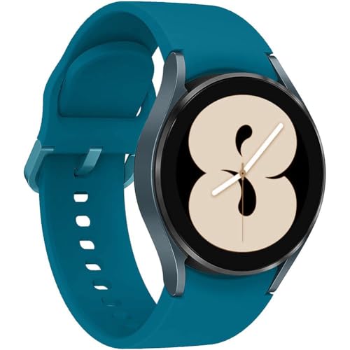 Kompatibel mit Samsung Galaxy Watch 4 40 mm 42 mm 44 mm 46 mm 3 41 mm Armbänder 20 mm Ersatzband aus weichem Silikon Sport Band für Galaxy Watch 42 mm Active 2 40 mm 44 mm, Blau Stern offiziell von Leishouer