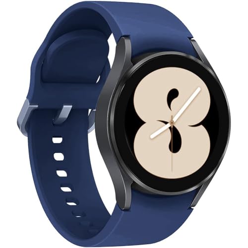 Kompatibel mit Samsung Galaxy Watch 4 40 mm 42 mm 44 mm 46 mm 3 41 mm Armbänder 20 mm Ersatzband aus weichem Silikon Sport Strap für Galaxy Watch 42 mm Active 2 40 mm 44 mm, offizielles von Leishouer