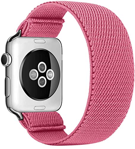 Solo Loop Uhrenarmband Kompatibel mit Apple Watch Armband 45mm 41mm 40mm 44mm 38mm 42mm Weichem Elastisches Sport Ersatzarmbänder für IWatch Series 7/6/SE/5/4/3 Scrunchies Strap,NEU 1 42mm/44mm/45mm von Leishouer