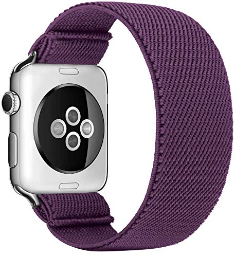 Solo Loop Uhrenarmband Kompatibel mit Apple Watch Armband 45mm 41mm 40mm 44mm 38mm 42mm Weichem Elastisches Sport Ersatzarmbänder für IWatch Series 7/6/SE/5/4/3 Scrunchies Strap,NEU 12 42mm/44mm/45mm von Leishouer