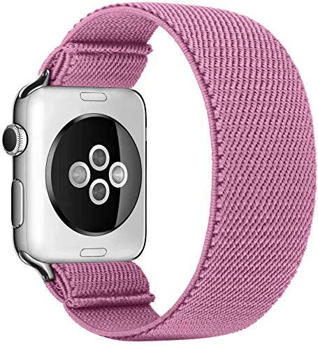 Solo Loop Uhrenarmband Kompatibel mit Apple Watch Armband 45mm 41mm 40mm 44mm 38mm 42mm Weichem Elastisches Sport Ersatzarmbänder für IWatch Series 7/6/SE/5/4/3 Scrunchies Strap,NEU 2 42mm/44mm/45mm von Leishouer