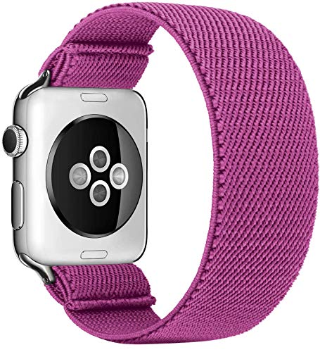 Solo Loop Uhrenarmband Kompatibel mit Apple Watch Armband 45mm 41mm 40mm 44mm 38mm 42mm Weichem Elastisches Sport Ersatzarmbänder für IWatch Series 7/6/SE/5/4/3 Scrunchies Strap,NEU 3 42mm/44mm/45mm von Leishouer