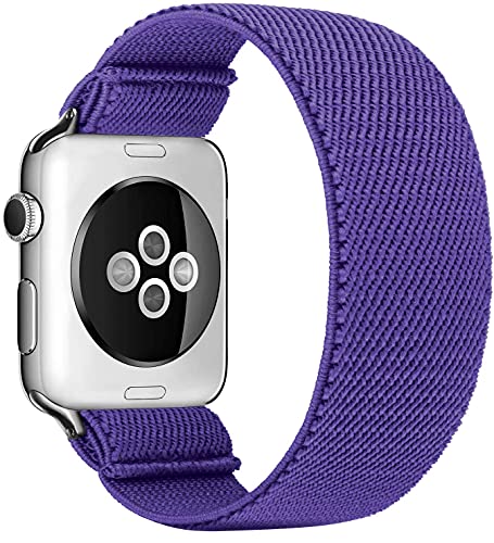 Solo Loop Uhrenarmband Kompatibel mit Apple Watch Armband 45mm 41mm 40mm 44mm 38mm 42mm Weichem Elastisches Sport Ersatzarmbänder für IWatch Series 7/6/SE/5/4/3 Scrunchies Strap,NEU 4 38mm/40mm/41mm von Leishouer