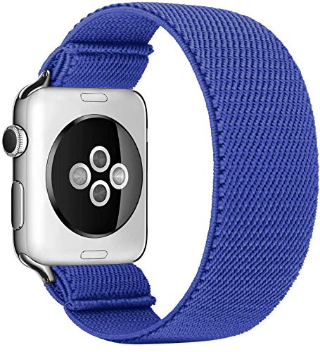 Solo Loop Uhrenarmband Kompatibel mit Apple Watch Armband 45mm 41mm 40mm 44mm 38mm 42mm Weichem Elastisches Sport Ersatzarmbänder für IWatch Series 7/6/SE/5/4/3 Scrunchies Strap,NEU 5 38mm/40mm/41mm von Leishouer