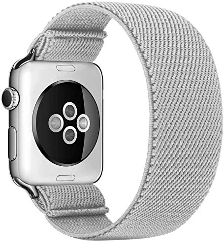 Solo Loop Uhrenarmband Kompatibel mit Apple Watch Armband 45mm 41mm 40mm 44mm 38mm 42mm Weichem Elastisches Sport Ersatzarmbänder für IWatch Series 7/6/SE/5/4/3 Scrunchies Strap,NEU 7 42mm/44mm/45mm von Leishouer