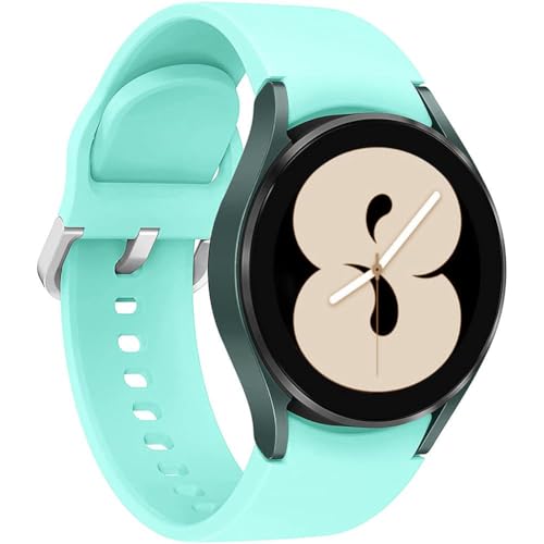 Uhrenarmband Kompatibel mit Samsung Galaxy Watch 6 5 4 40mm 42mm 44mm 46mm 43mm 47mm 5 Pro 45mm Armband 20mm Ersatz Uhrenarmband Silikon Sportarmband for Galaxy Watch Active 2 40mm 44mm Mint von Leishouer