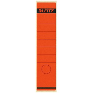 10 LEITZ Ordneretiketten 1640 rot für 8,0 cm Rückenbreite 10 LEITZ Ordneretiketten 1640 rot für 8,0 cm Rückenbreite von Leitz