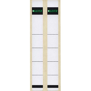 10 LEITZ Ordneretiketten 1646 weiß für 3,5 cm Rückenbreite von Leitz