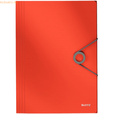 10 x Leitz Eckspannmappe Solid A4 PP mit Klappen hellrot 10 x Leitz Eckspannmappe Solid A4 PP mit Klappen hellrot von Leitz