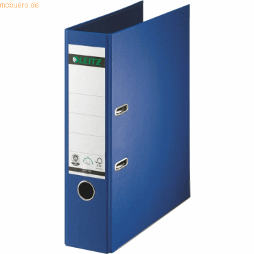 Leitz Ordner Pappe A4 180 Grad 80mm nachtblau von Leitz