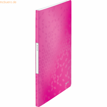 10 x Leitz Sichtbuch Wow A4 20 Hüllen pink metallic von Leitz