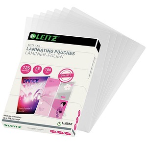 100 LEITZ Laminierfolien glänzend für A5 125 micron von Leitz