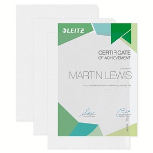 100 LEITZ Sichthüllen 4060 DIN A4 transparent genarbt 0,17 mm 100 LEITZ Sichthüllen 4060 DIN A4 transparent genarbt 0,17 mm von Leitz