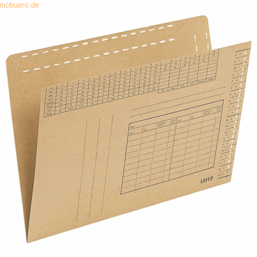 100 x Leitz Einstellmappe DIN A4 250g Karton braun 100 x Leitz Einstellmappe DIN A4 250g Karton braun von Leitz