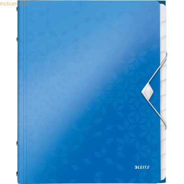 Leitz Ordnungsmappe Wow A4 12-teilig blau metallic Leitz Ordnungsmappe Wow A4 12-teilig blau metallic von Leitz