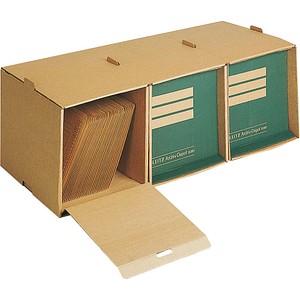 5 LEITZ Archivboxen Premium 6080 braun von Leitz