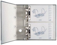 5 ST Leitz 1092-00-95 Doppelordner Wolkenmarmor Rückenbreite 75 mm Farbe schwarz von Leitz