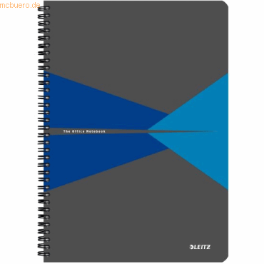 5 x Leitz Collegeblock Office A4 PP liniert 90 Blatt blau 5 x Leitz Collegeblock Office A4 PP liniert 90 Blatt blau von Leitz