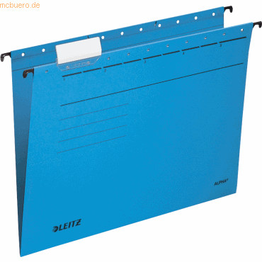 5 x Leitz Hängemappe Alpha 250g/qm Karton blau VE=5 Stück 5 x Leitz Hängemappe Alpha 250g/qm Karton blau VE=5 Stück von Leitz