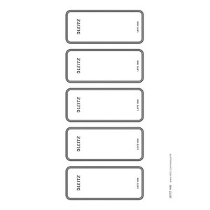 50 LEITZ Ordneretiketten 1692-00-85 grau von Leitz