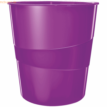 Leitz Papierkorb Wow 15l Polystyren violett Leitz Papierkorb Wow 15l Polystyren violett von Leitz