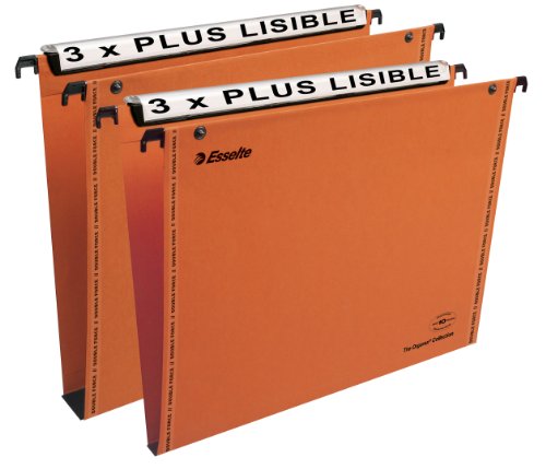 Esselte 49971 Hängeregister, 15 bis 30 mm, A4, Orange, 10 Stück von Leitz