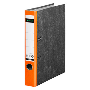 LEITZ 1050 Ordner orange marmoriert Karton 5,2 cm DIN A4 von Leitz