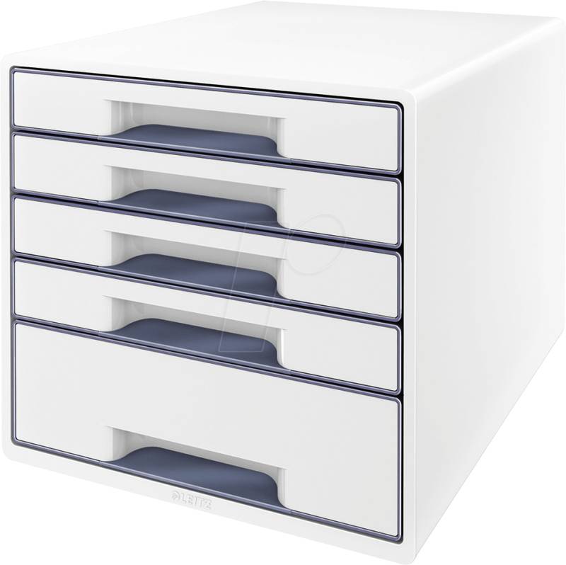 LEITZ 52142001 - Schubladenbox, WOW CUBE, grau von Leitz
