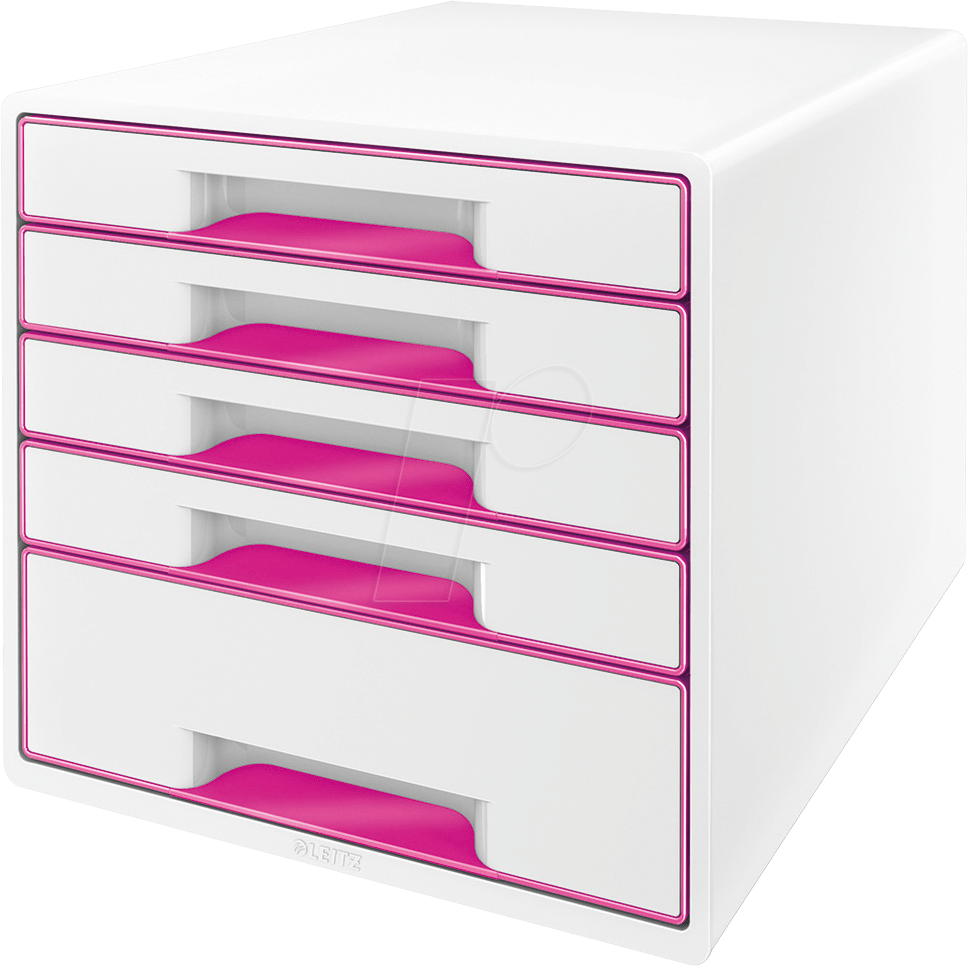 LEITZ 52142023 - Schubladenbox, WOW CUBE, pink von Leitz