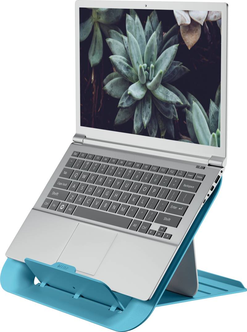 LEITZ 64260061 - Leitz Ergo Cosy höhenverstellbarer Laptopständer, blau von Leitz