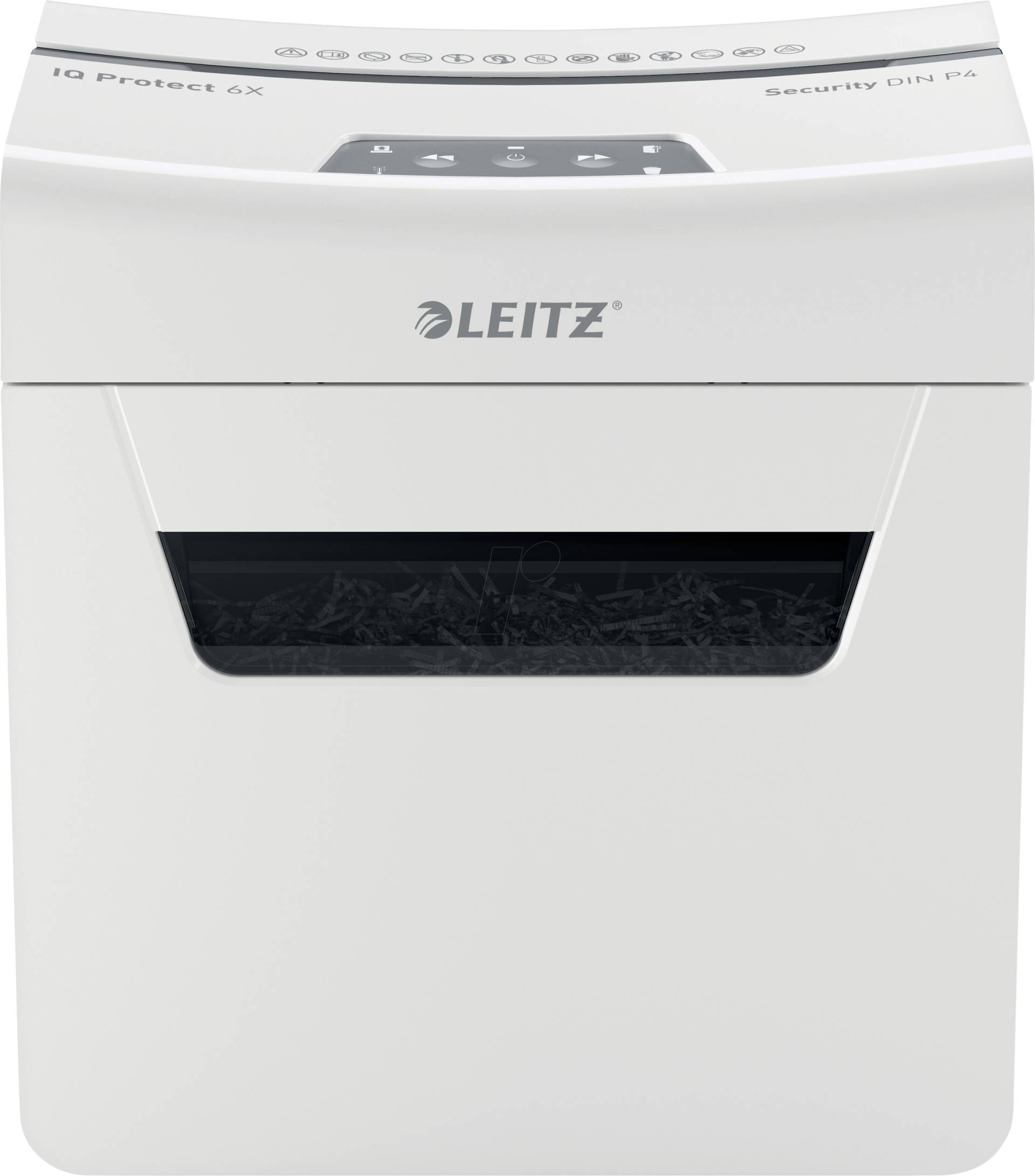 LEITZ 80900000 - Aktenvernichter, Leitz IQ Protect Premium 6X, P-4, 6 Blatt von Leitz