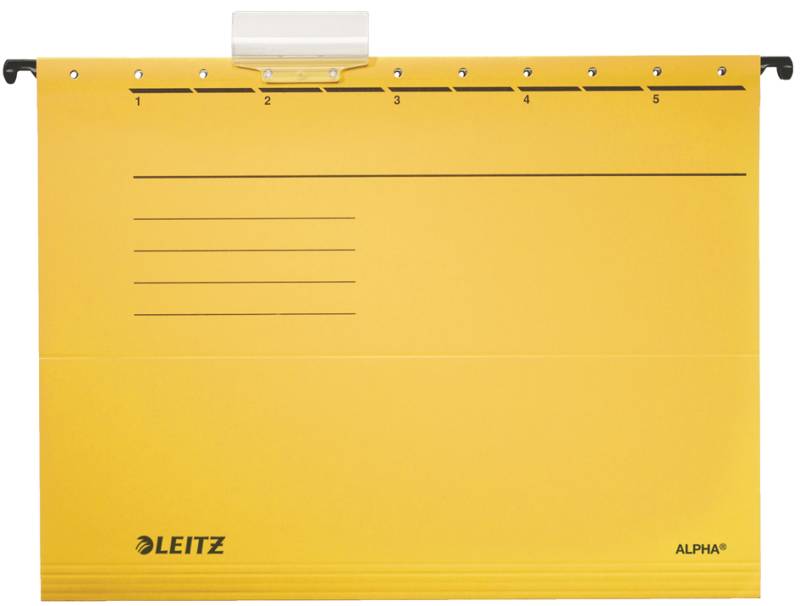 LEITZ ALPHA Hängemappe, A4, seitlich offen, grau von Leitz
