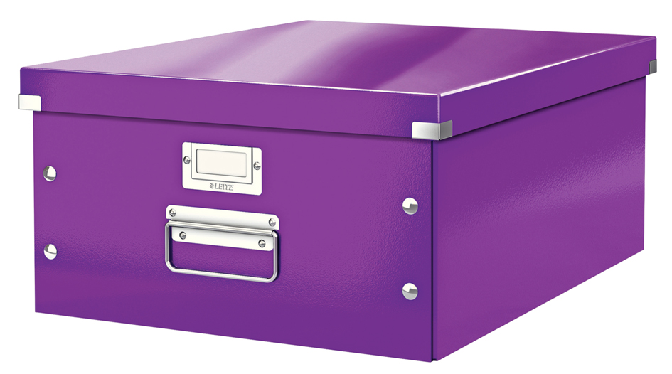 LEITZ Ablagebox Click & Store WOW, DIN A3, violett von Leitz