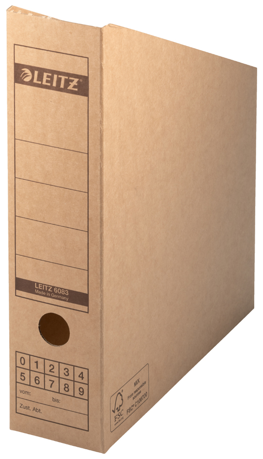 LEITZ Archiv-Stehsammler, DIN A4, aus Wellpappe, natron LEITZ Archiv-Stehsammler, DIN A4, aus Wellpappe, natron von Leitz