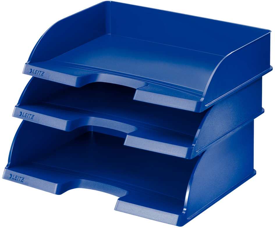 LEITZ Briefablage Plus Jumbo, DIN A4 quer, Polystyrol, blau LEITZ Briefablage Plus Jumbo, DIN A4 quer, Polystyrol, blau von Leitz