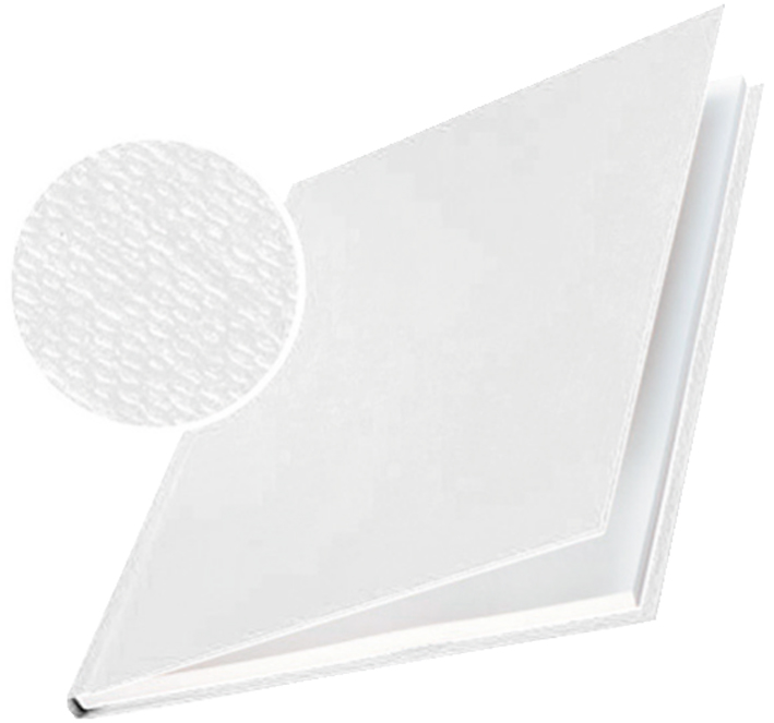 LEITZ Buchbindemappe impressBind, A4, 7 mm, weiß, Hard Cover von Leitz