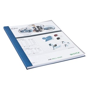 LEITZ Buchbindemappen blau Softcover für 36 - 70 Blatt DIN A4, 10 St. von Leitz