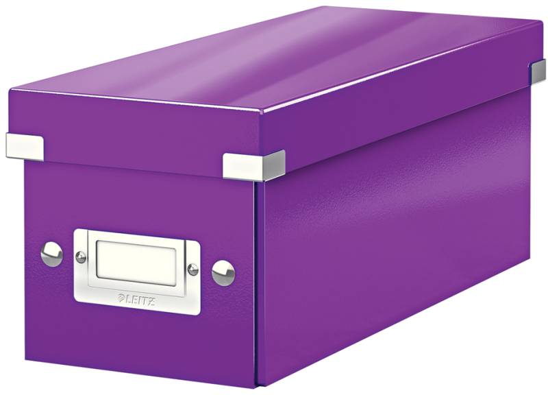 LEITZ CD-Ablagebox Click & Store WOW, violett von Leitz