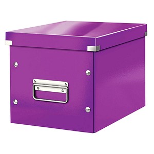 LEITZ Click & Store Aufbewahrungsbox 10,0 l violett 26,0 x 26,0 x 24,0 cm von Leitz