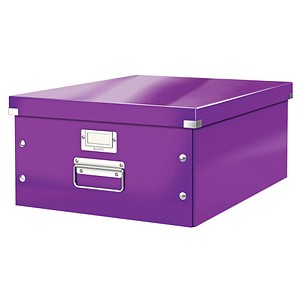 LEITZ Click & Store Aufbewahrungsbox 36,0 l violett 36,9 x 48,2 x 20,0 cm von Leitz