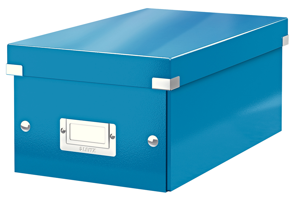 LEITZ DVD-Ablagebox Click & Store WOW, blau von Leitz